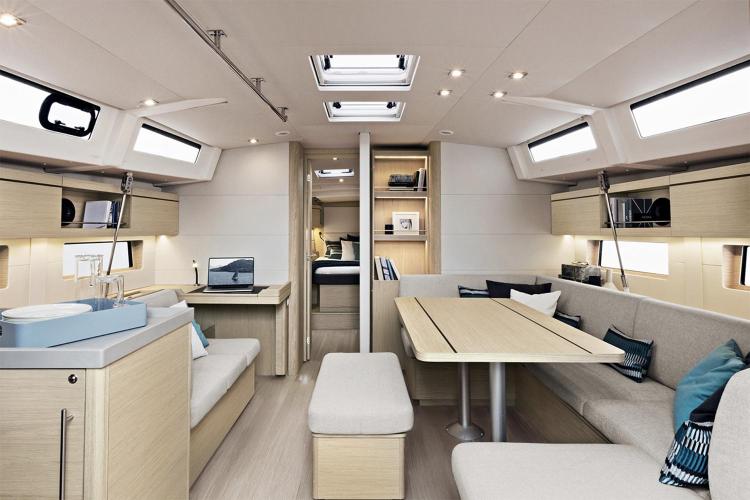 Manufacturer Provided Image: Interior of Beneteau Oceanis 46.1 yacht, year 2025.