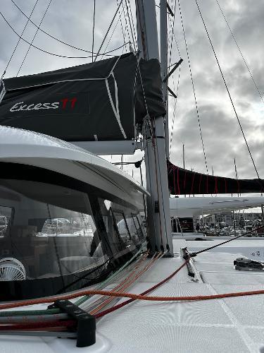 2024 Excess 11 sailboat with sleek design and modern rigging.
