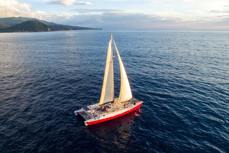Catamaran Day Charter Open Bridge Deck-img1