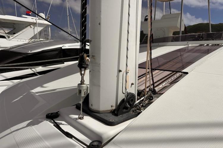 2016 Fountaine Pajot Ipanema 58 sailboat mast and rigging details.